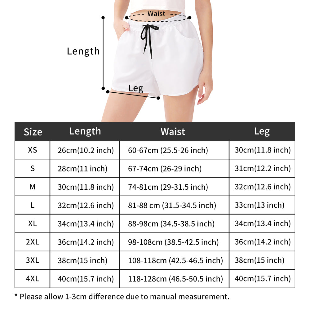 Gothic Symbol Women's Casual Beach Shorts - Trendy Summer Shorts for Women, Comfortable & Stylish - Perfect for Beach Outings, Vacations, and Casual Wear