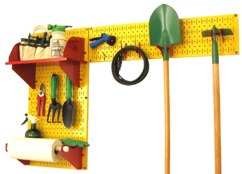 Yellow Pegboard Red Accessories