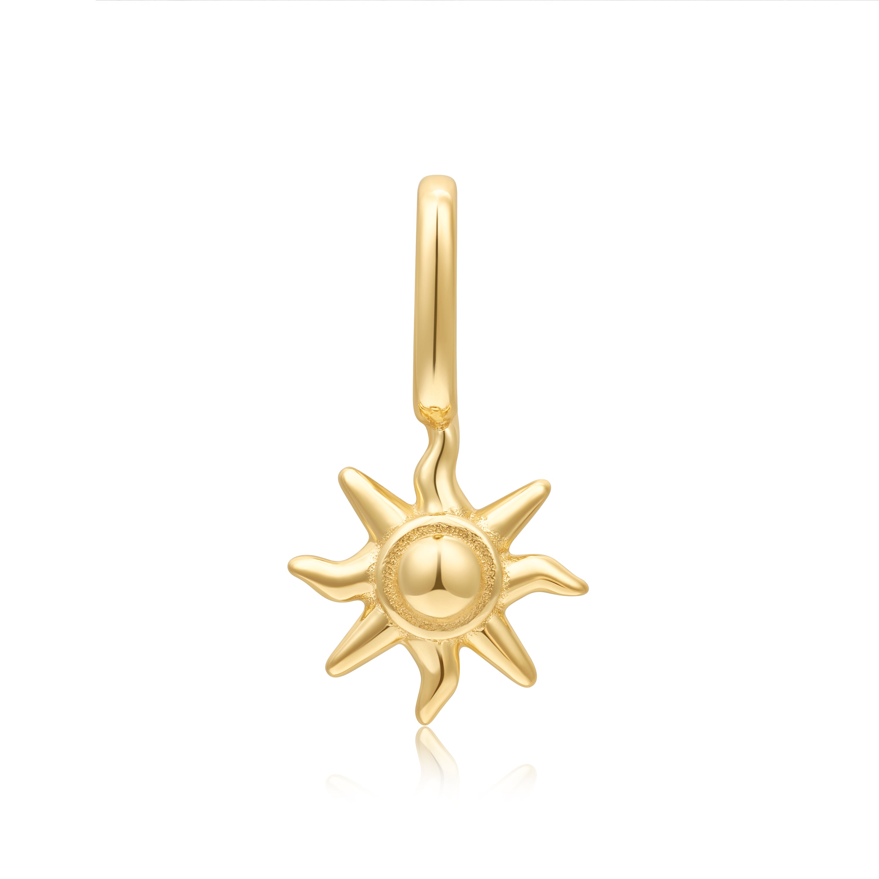Gold Sunshine Charm Pendant Necklace - Elegant & Stylish Jewelry for Women - Perfect for Everyday Wear, Gifts & Special Occasions