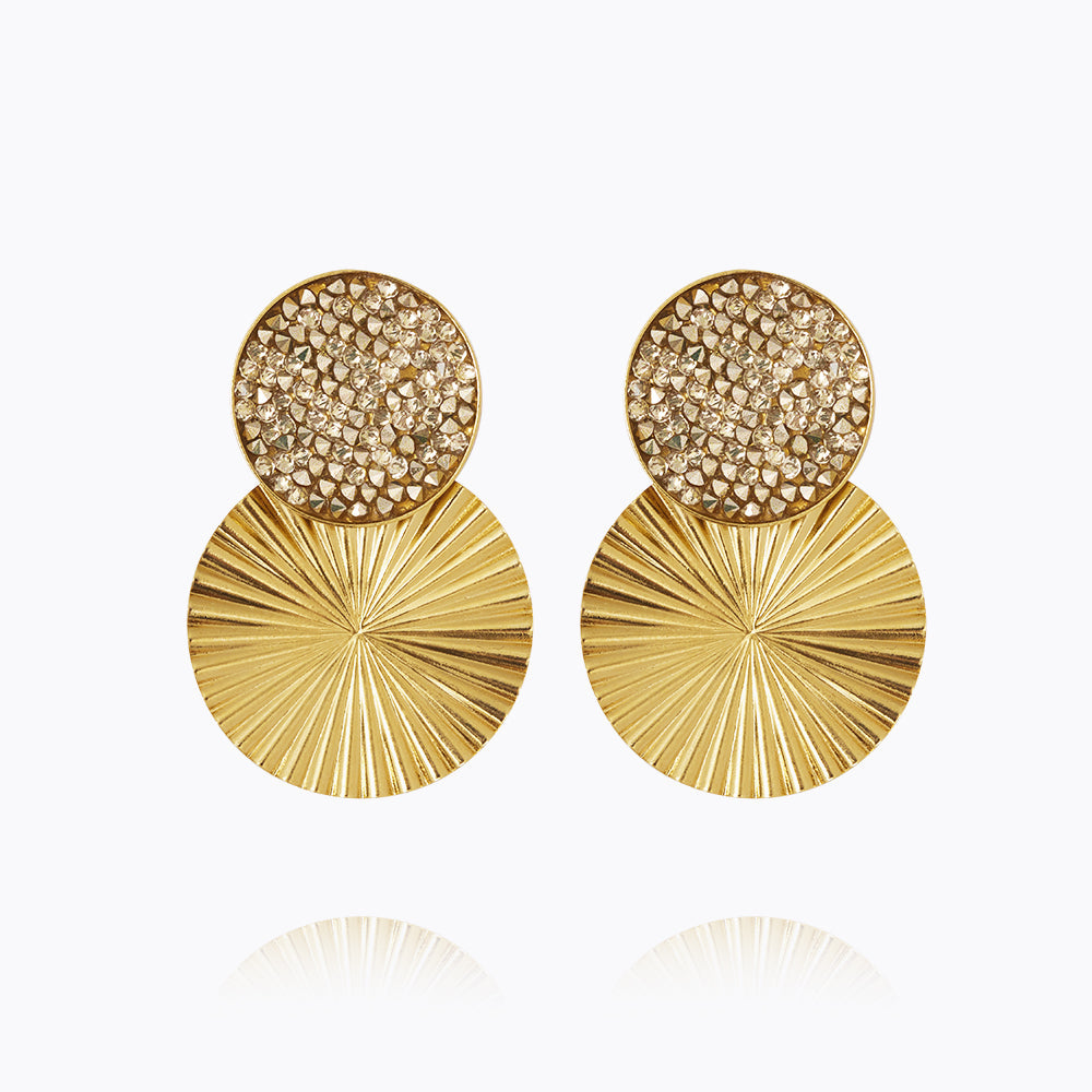 Lizzy Earrings - 14K Gold Plated Hoop Earrings for Women, Elegant & Hypoallergenic Jewelry Gift for Her | Perfect for Parties, Weddings & Everyday Wear
