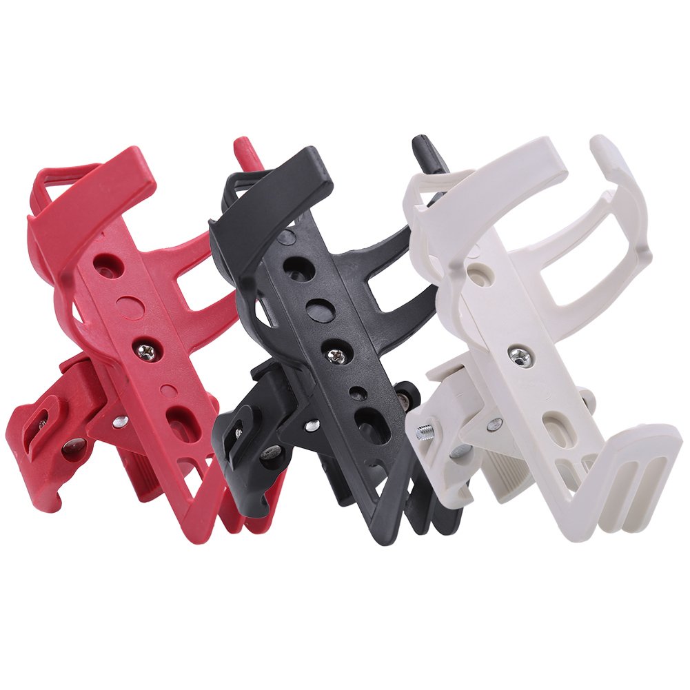 360° Rotating Bike Water Bottle Cage - Universal MTB Bicycle Drink Holder for Adults & Kids (Red) - Perfect for Road Cycling, Mountain Biking & Commuting