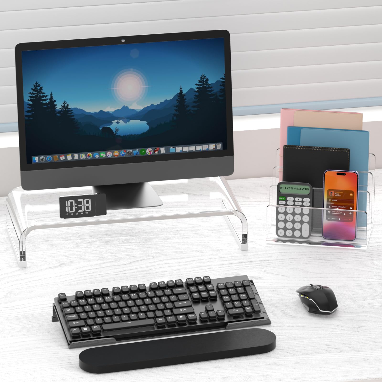 Ergonomic Keyboard Stand - Anti-Slip Tilt Riser for Office & Home
