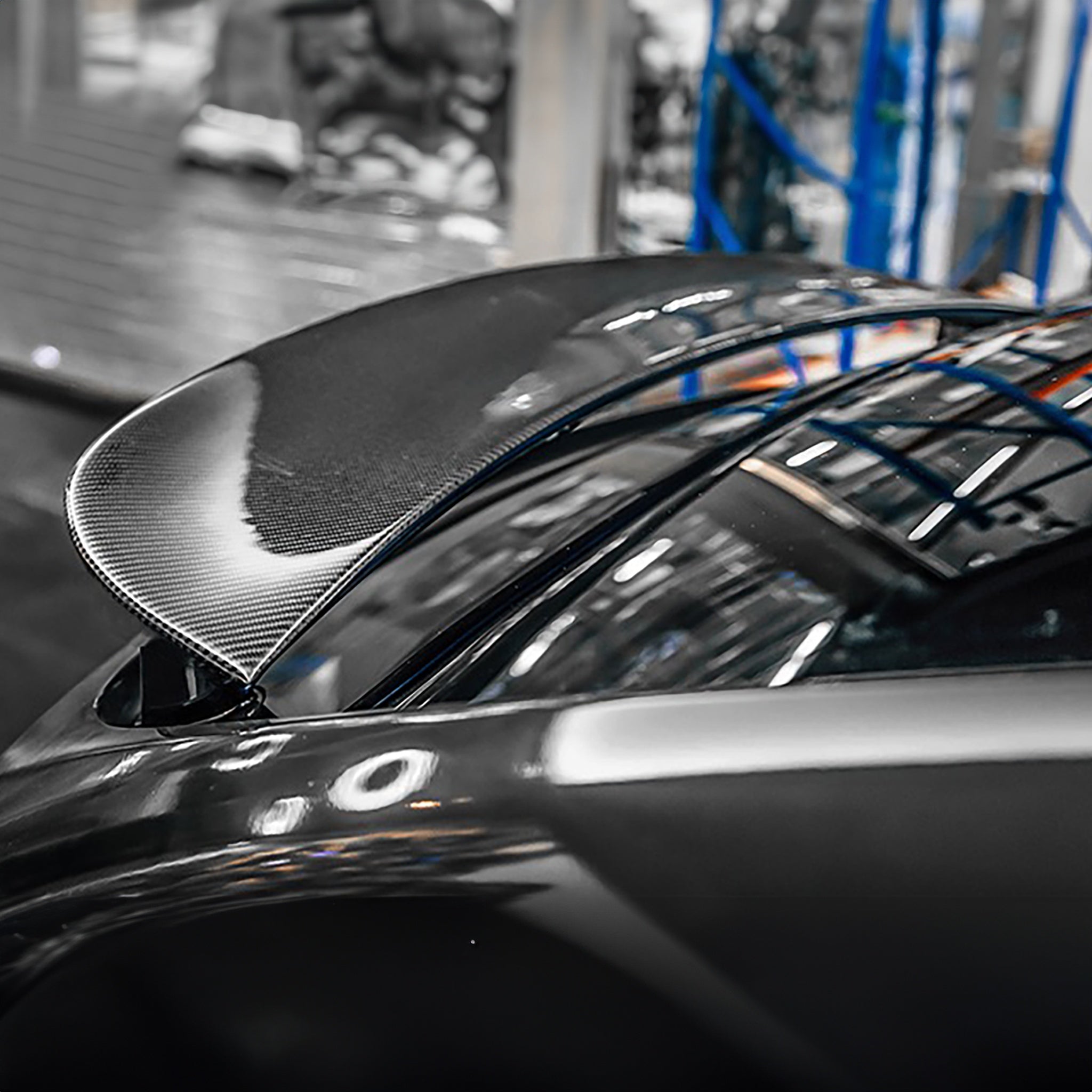Premium Real Carbon Fiber Model X Wing Spoiler Overlay for Tesla 2016-2025 - Enhance Style & Aerodynamics for Street & Track Performance