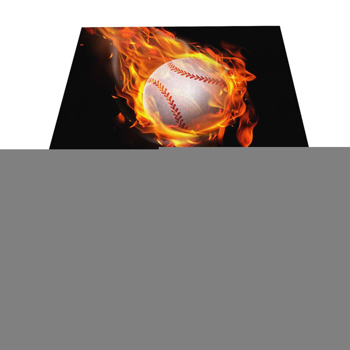 6-Piece Baseball Placemats Set - Heat & Stain Resistant Non-Slip Table Mats for Kitchen Dining - Washable Durable Sports Decor - Perfect for Baseball Fans, Game Day Parties & Sports-Themed Home Decor