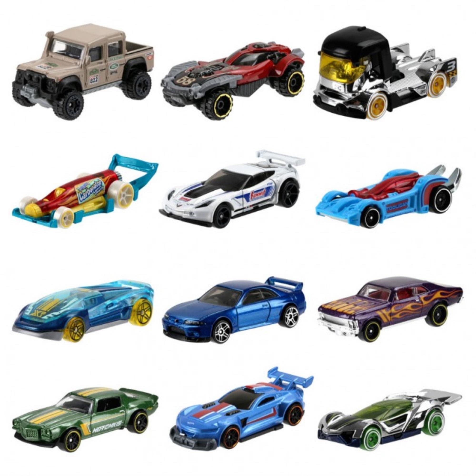 Mattel Hot Wheels 72-Piece Assorted Die-Cast Toy Cars Collection for Kids - Perfect for Playtime, Birthday Gifts & Car Racing Games