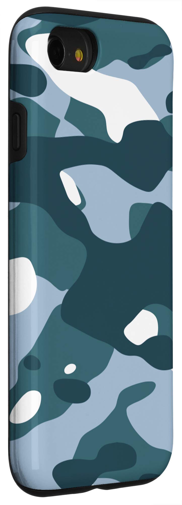 iPhone SE (2020) / 7 / 8 Blue Camo Protective Case - Durable Shockproof Cover with Slim Fit Design for Everyday Use, Work & Outdoor Activities
