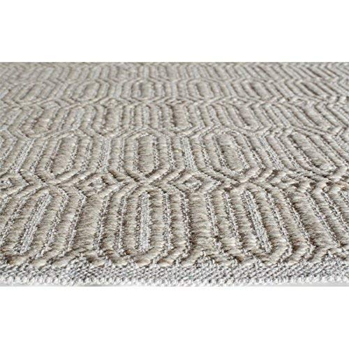 Rugs America Emerson Natural Fiber Rug 2' x 3' Tan - Handwoven Jute Area Rug for Living Room, Bedroom & Entryway