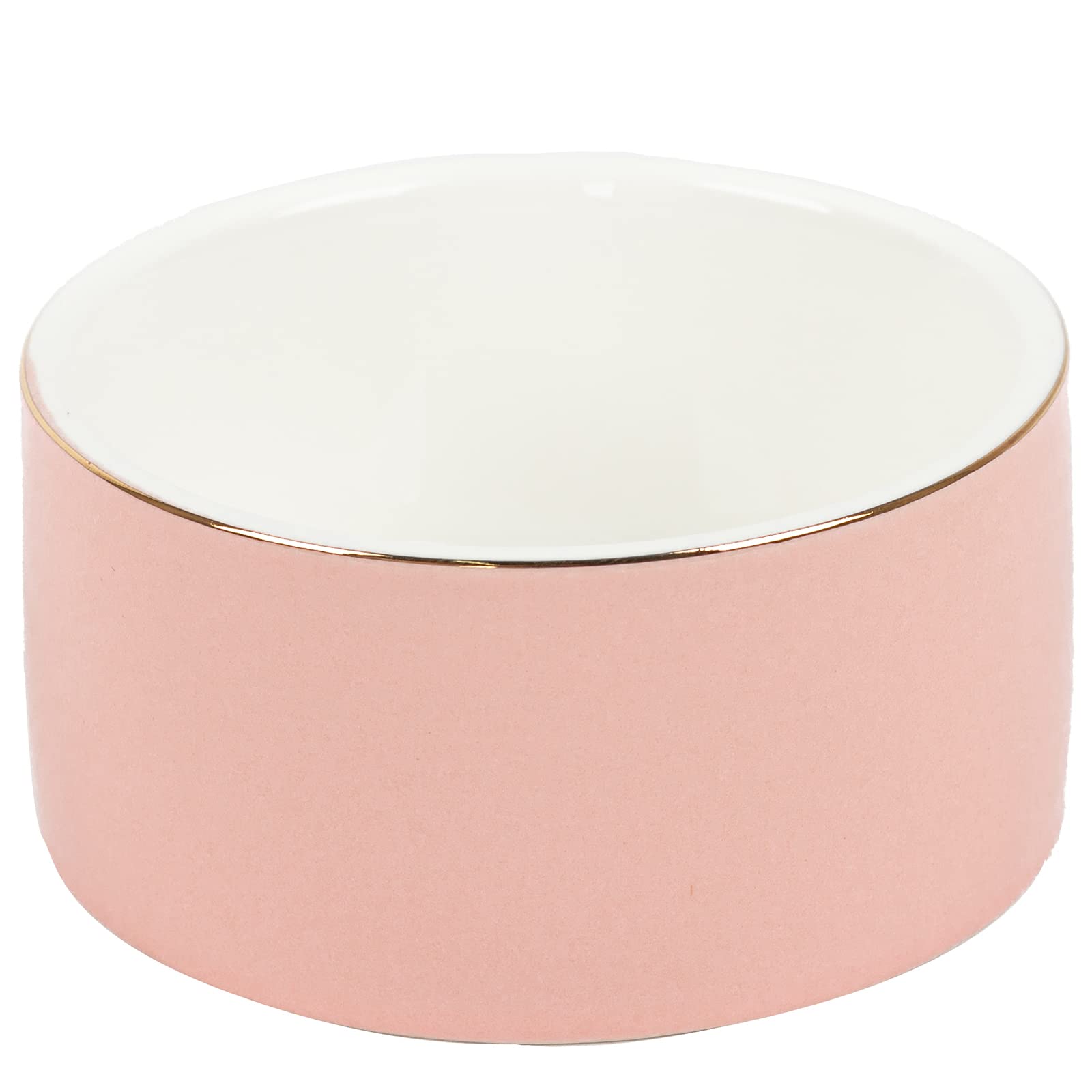 Ceramic Paper Clip Holder - Pink Desk Organizer for Office & Home, Perfect for Paperclips, Sticky Notes & Small Stationery Items