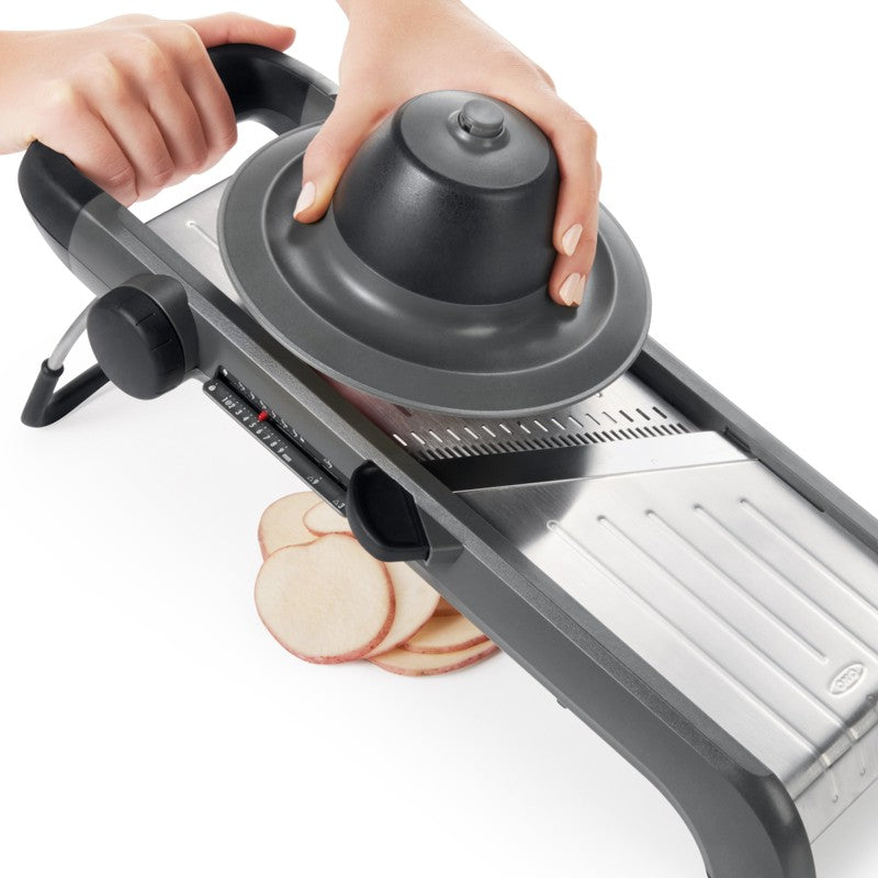 OXO Good Grips Chef's Mandoline Slicer - Adjustable Stainless Steel Blade for Precise Vegetable & Fruit Slicing - Perfect for Salads, Meal Prep & Garnishing