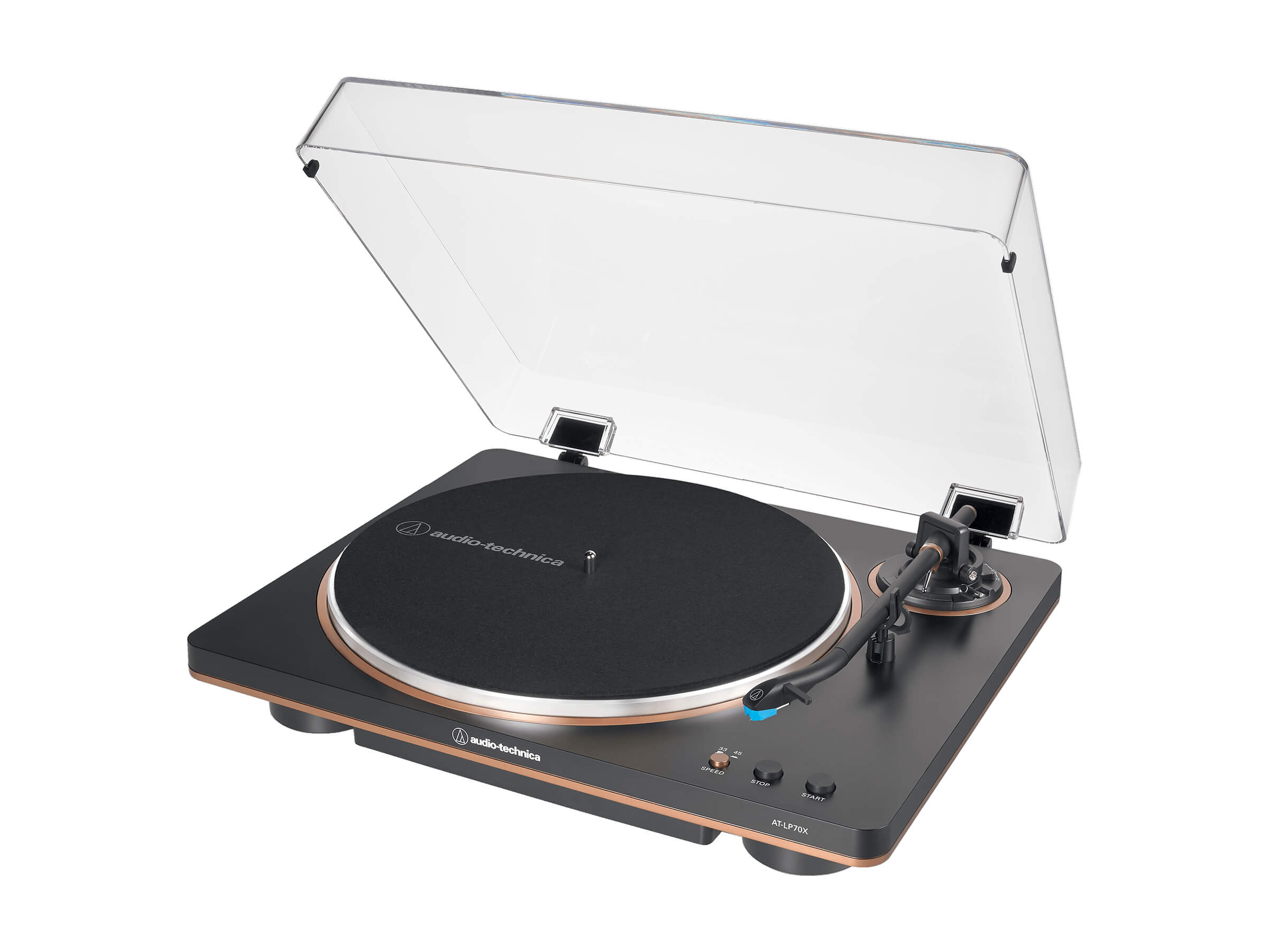 Audio Technica AT LP70X Bluetooth Turntable - Wireless Vinyl Record Player with Built-in Speakers, USB Recording - Perfect for Home, Office & DJ Use