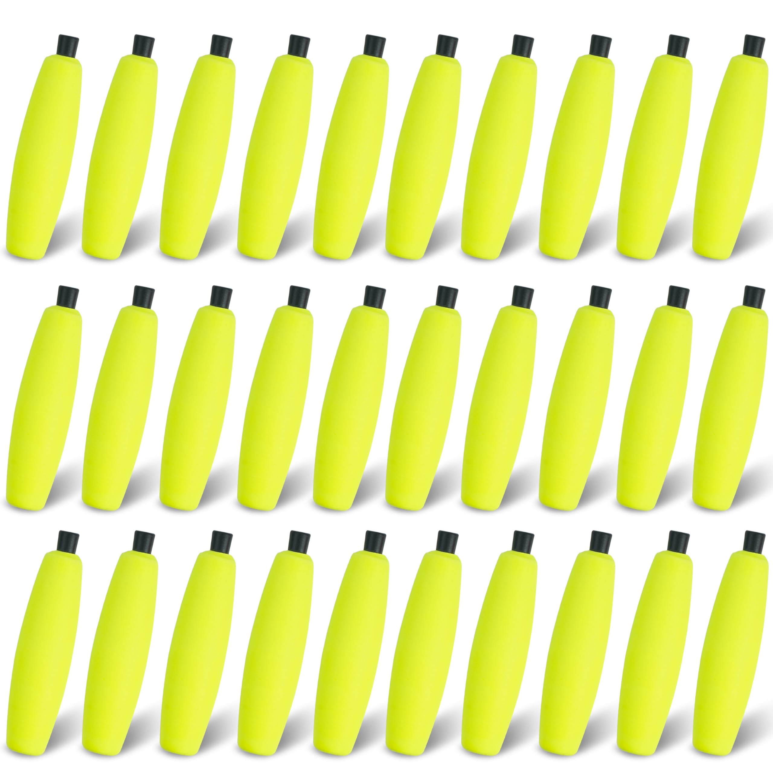 AGOOL Peg Floats Fishing Bobbers - Foam Cigar Slip Bobbers for Catfish Rig, Santee Rig - Freshwater & Saltwater Fishing Floats with Pipe Plug - Perfect for Bass, Trout, and Crappie Fishing in Lakes and Rivers