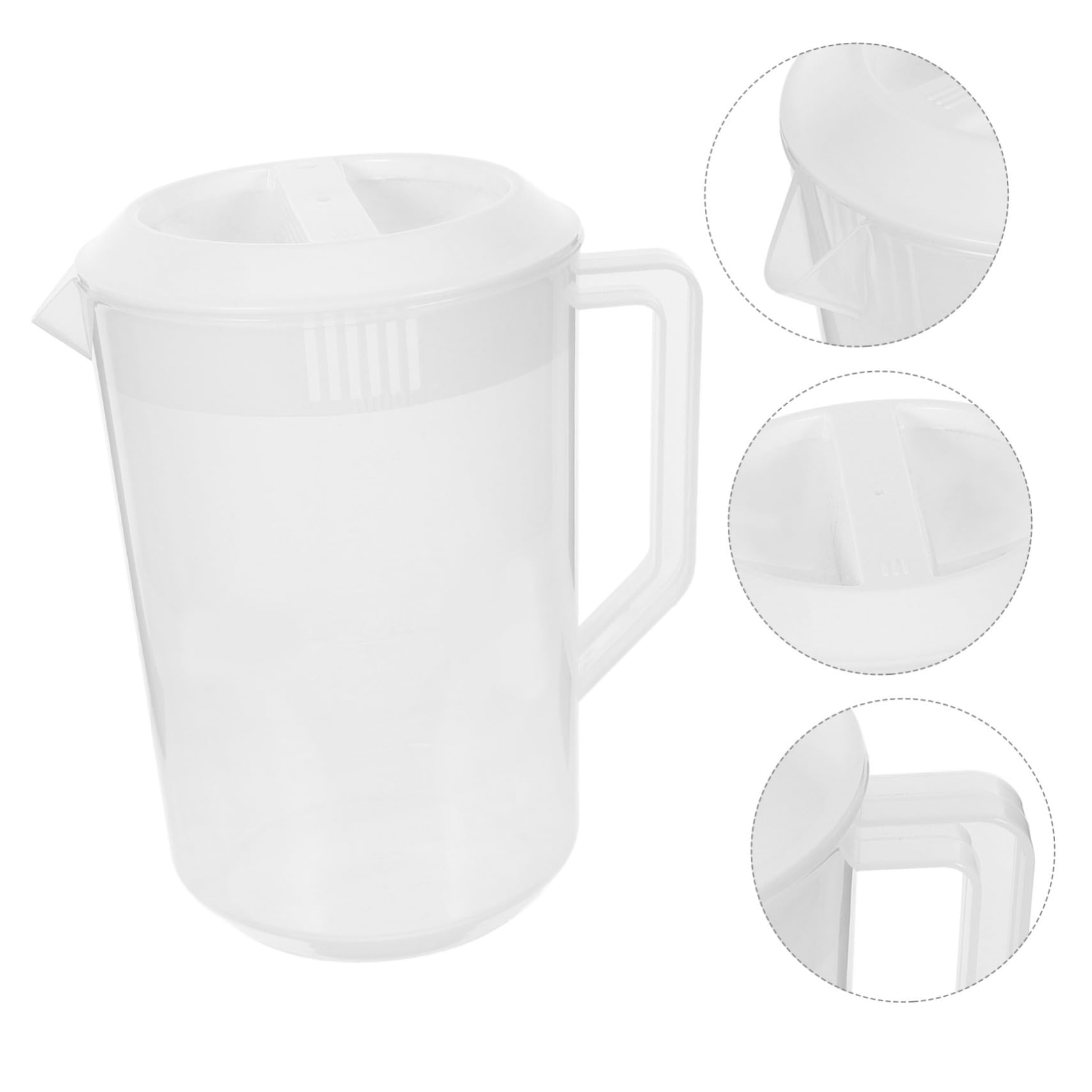 Cabilock 2L Glass Beverage Pitcher with Measurement Scale - Cold Water Kettle, Juice Dispenser for Iced Tea, Lemonade & Cocktails - Perfect for Parties, Restaurants & Home Use