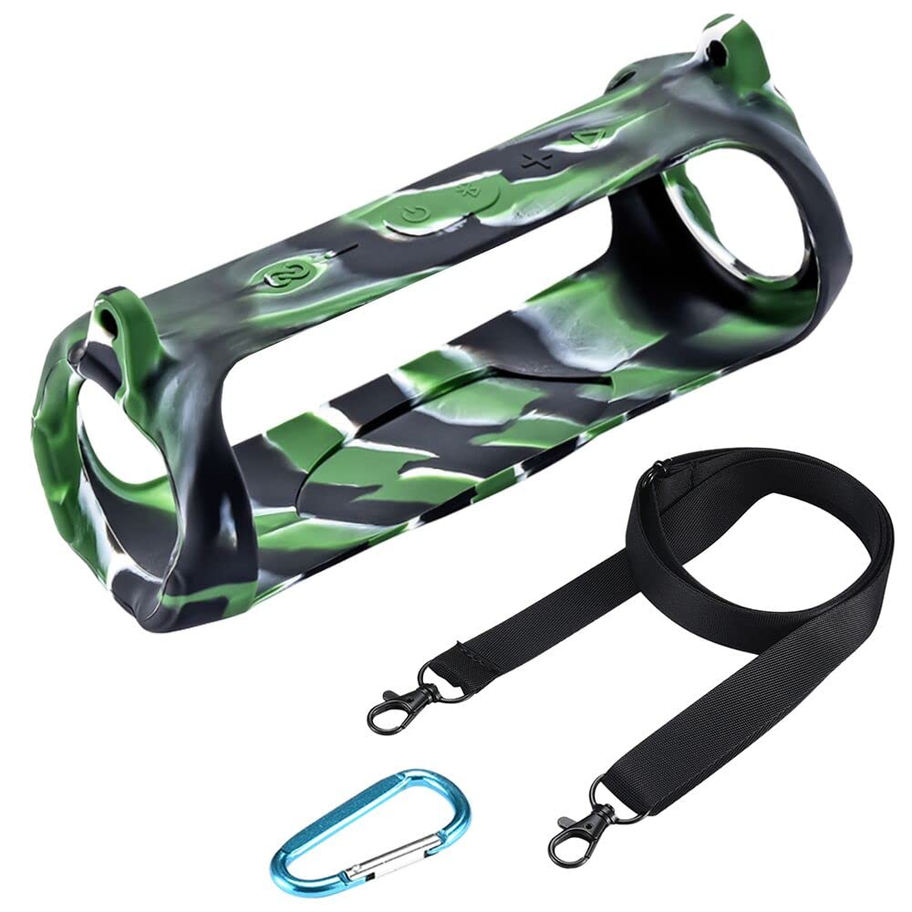 JBL Charge 5 Waterproof Bluetooth Speaker Case - Durable Camouflage Protective Cover with Carrying Handle | Travel, Outdoor, Beach & Camping Accessory
