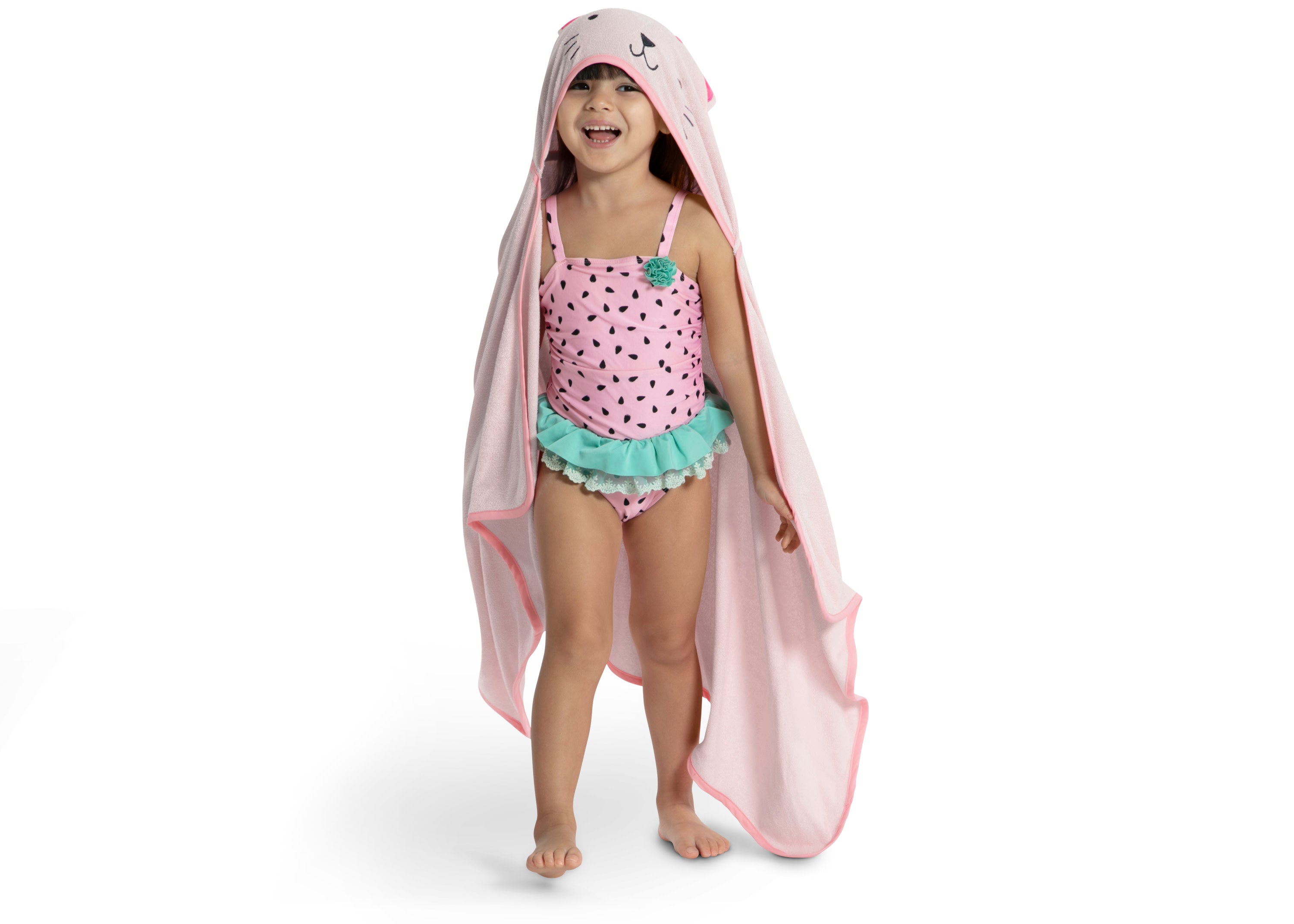 Soft Kids Hooded Bath Towel with Pockets - Absorbent Cotton Baby Towel for Boys & Girls - Perfect for Swimming, Beach, Bath Time & After Shower