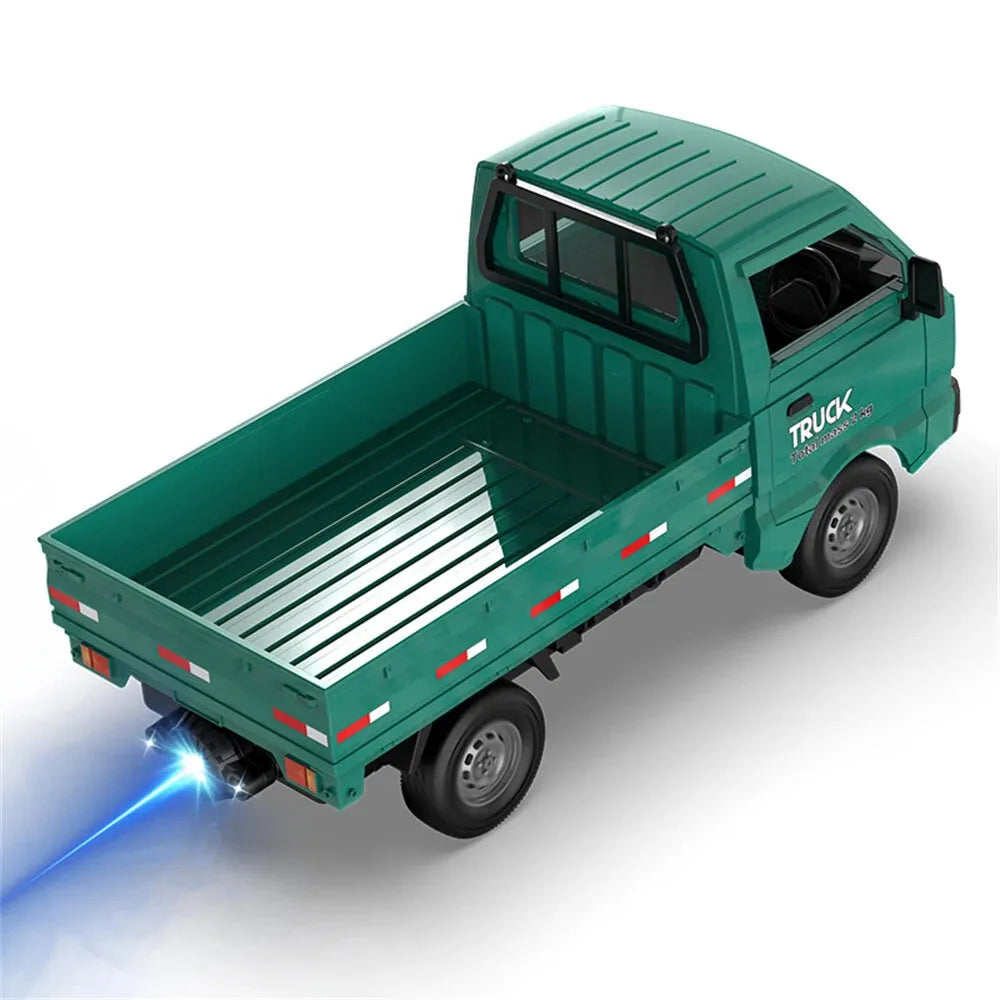 KFPLAN KF21 1/16 Scale 2.4Ghz 2WD Remote Control RC Van Toy with LED Lights & Spray Function - Ready-to-Run (RTR) for Kids | Outdoor Play, Birthday Gifts, Racing Competition