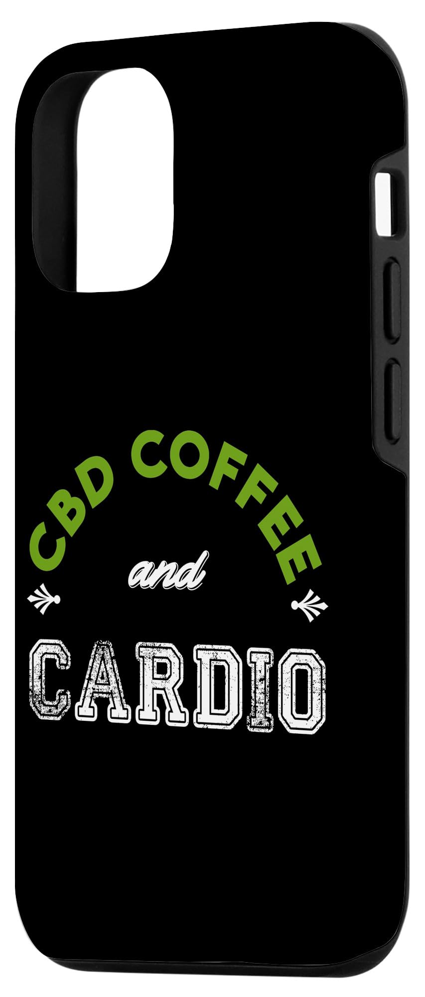 iPhone 12/12 Pro Case with CBD Coffee & Hemp Oil Design - Perfect for Fitness Enthusiasts & Wellness Gifts - Gym, Yoga & Outdoor Activities