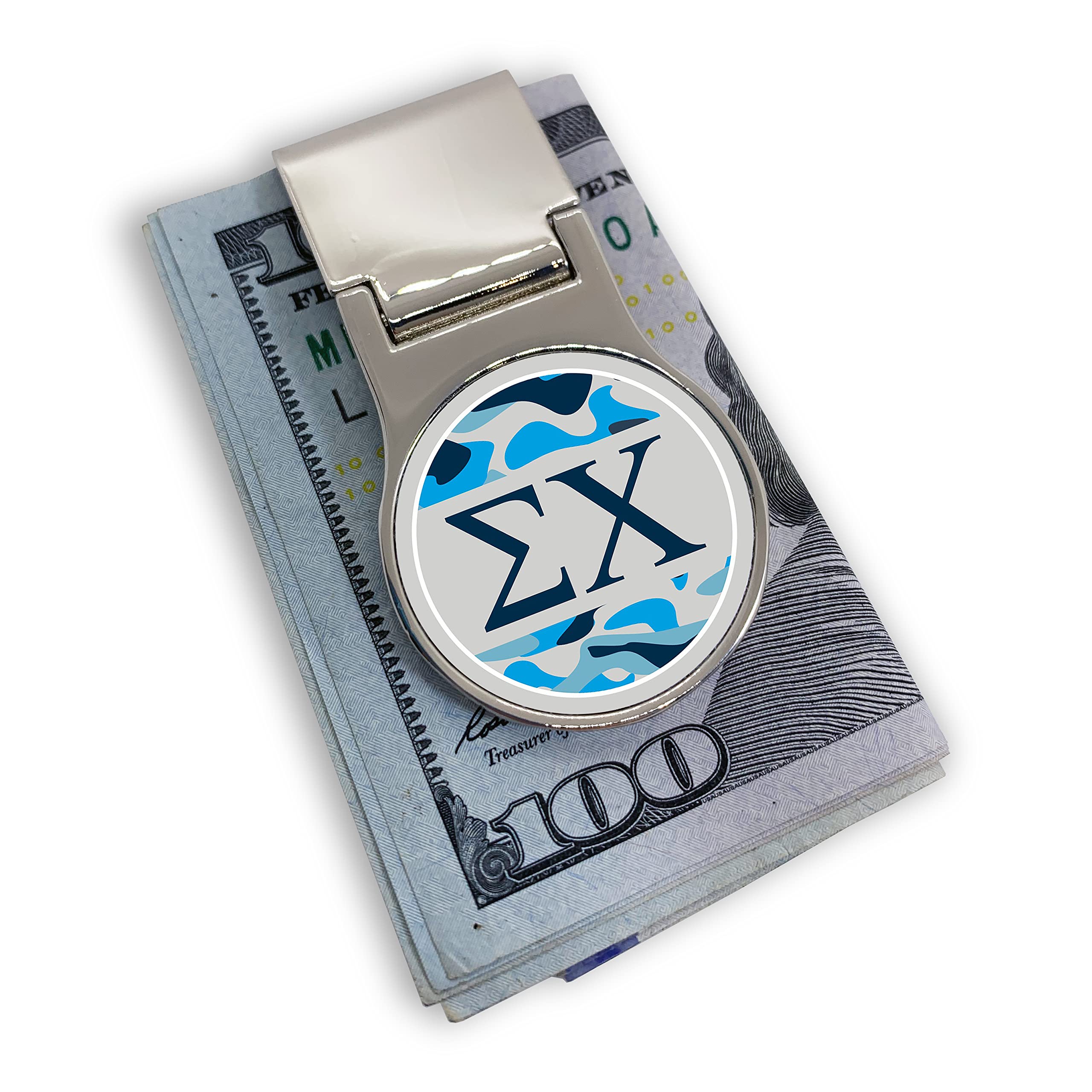 Sigma Chi Fraternity Money Clip Round - Engraved Greek Letter Design for Sigma Chi Brothers | Perfect for Gifts, Graduation, and Brotherhood Events