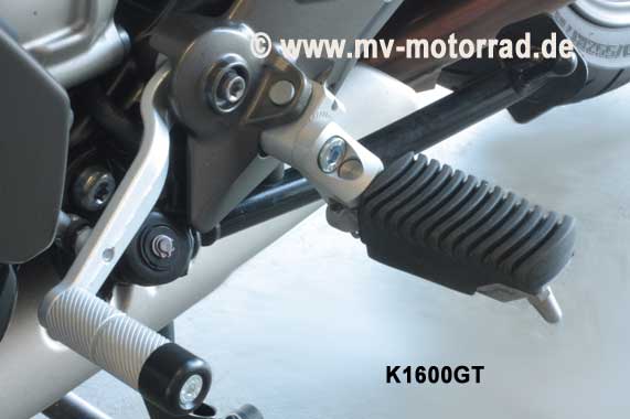 BMW K1600GTL & K1600GT Adjustable Foot Peg Lowering Kit - Ergonomic Motorcycle Accessory for Comfortable Long-Distance Riding & Touring