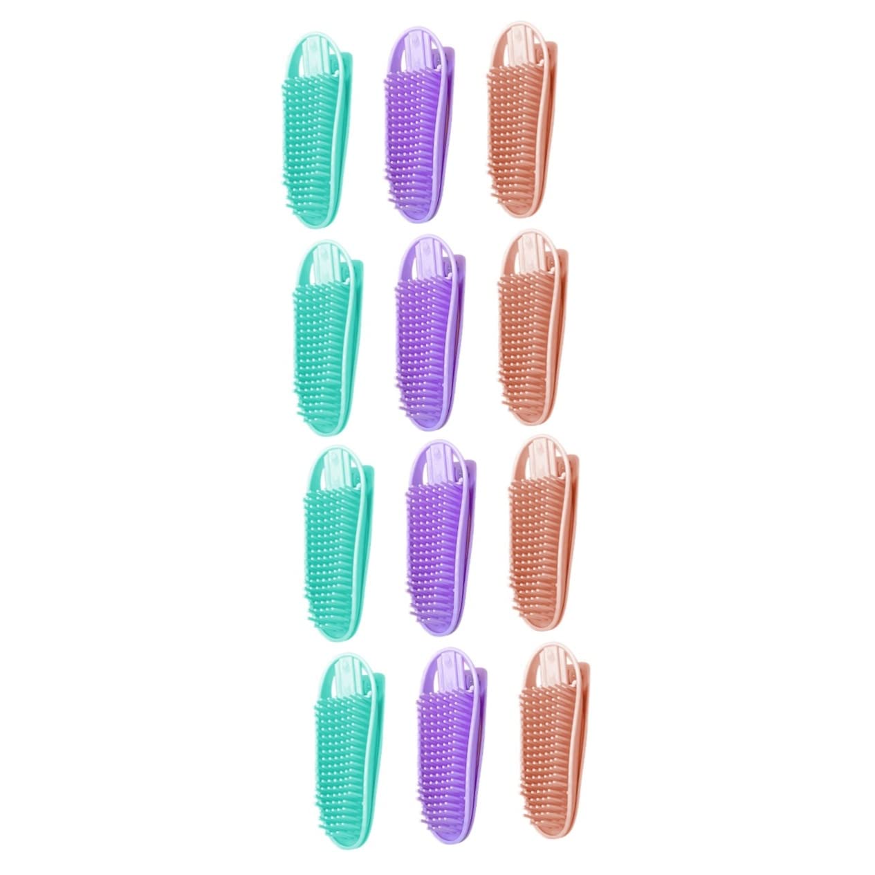 STOBOK 2 Sets Hair Rollers for Short Hair - Bang Rollers & Hair Clips for Volume (6pcs x 2) - Perfect for Styling, Curling & Adding Volume to Short Hair & Bangs at Home or Salon