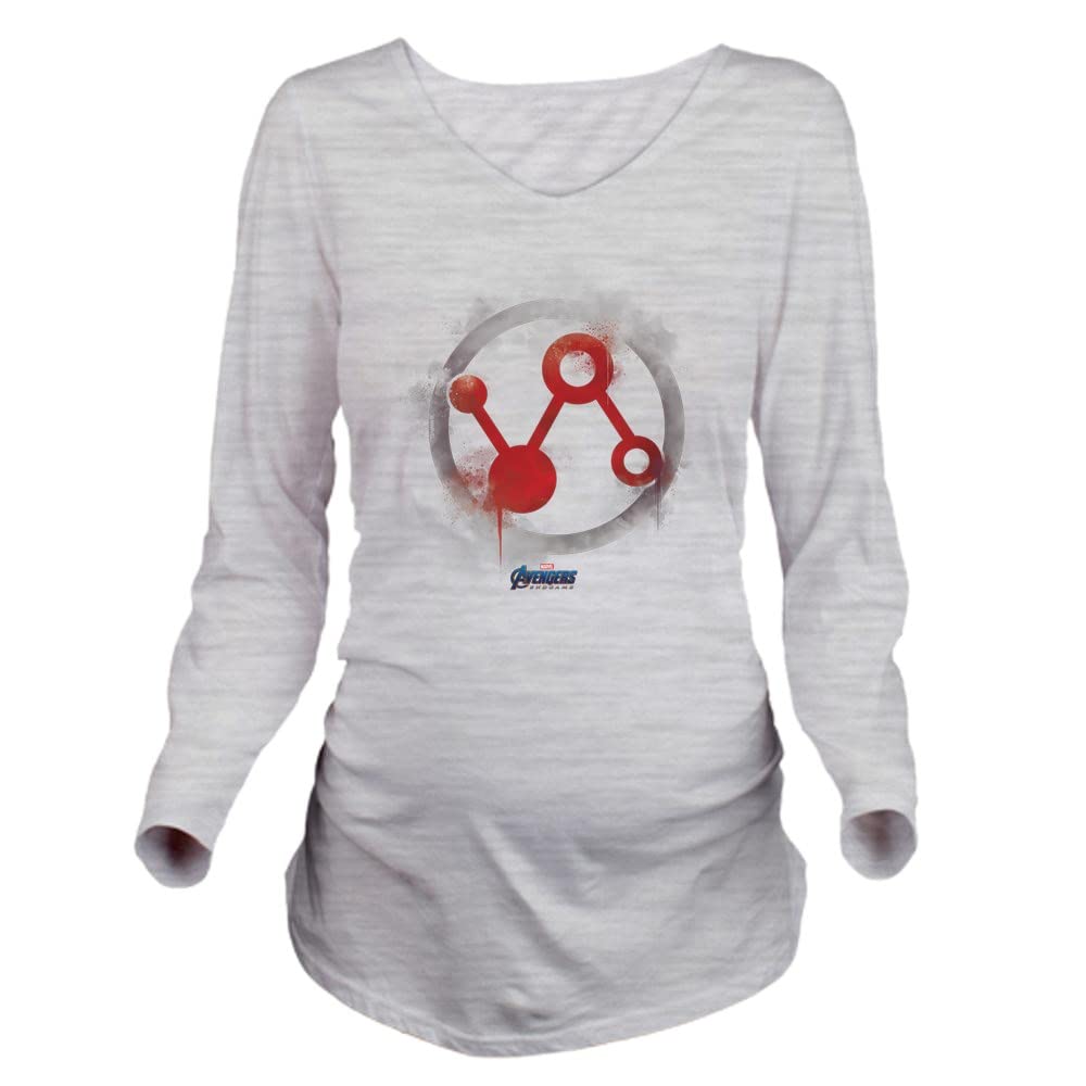 Ant Man Logo Long Sleeve Maternity T-Shirt for Pregnant Women | Marvel Superhero Pregnancy Tee | Comfortable Cotton Maternity Top for Casual Wear & Superhero Fan Gifts