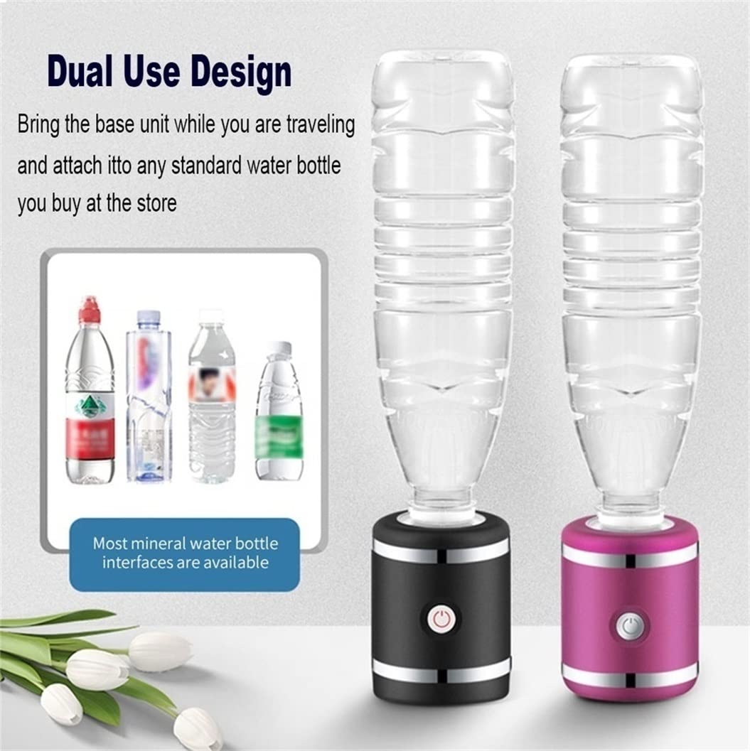 Premium Rechargeable Hydrogen Water Bottle with SPE PEM Technology - Portable Hydrogen Generator & Ionizer for Healthy Hydration - Includes Inhaler Adapter (Blue) - Perfect for Gym, Travel & Daily Detox