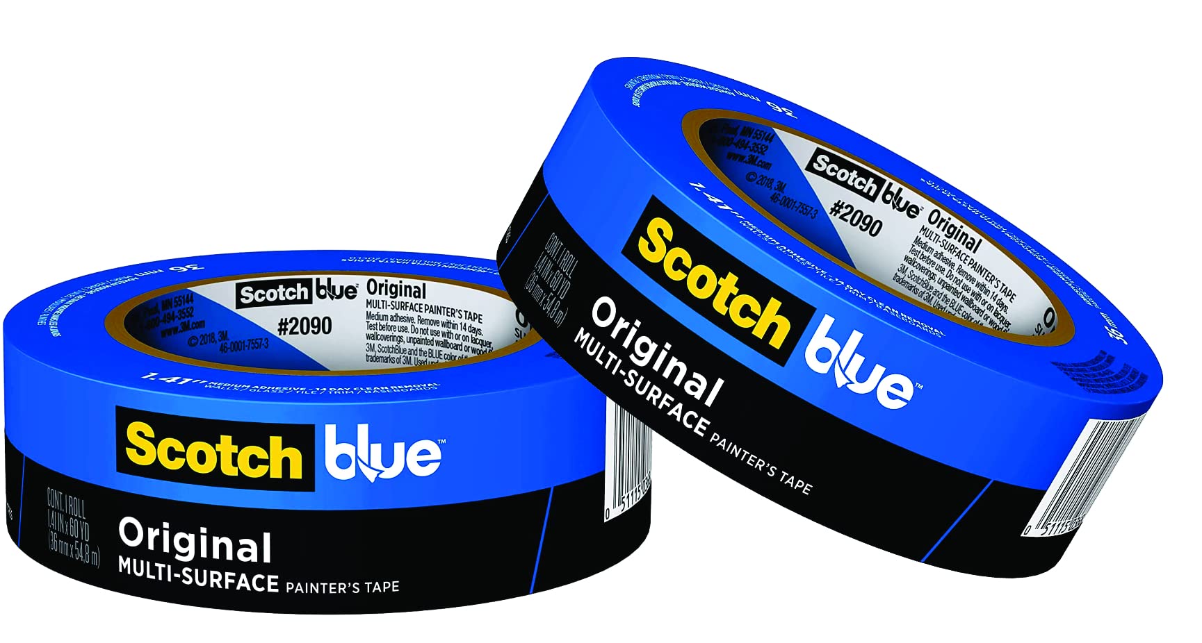 Premium Blue Painter's Tape - Multi-Surface Masking Tape for Walls, Wood & Glass | 14-Day Clean Removal | 0.94