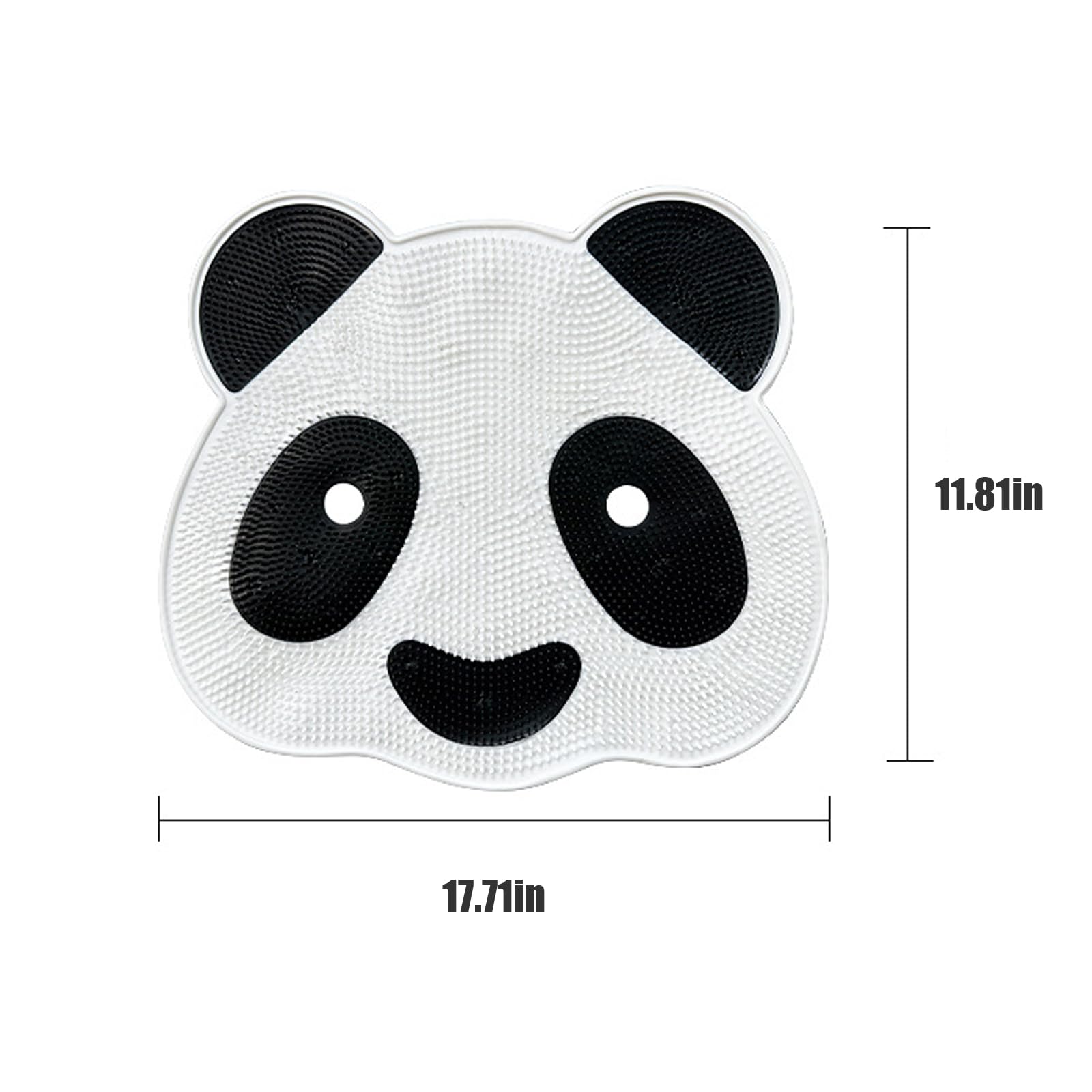 Cute Panda Silicone Back Scrubber & Bath Mat - Exfoliating Shower Brush for Back, Feet & Body Care - Soft Massage Scrubber for Spa, Bathroom & Shower Relaxation (1PC)