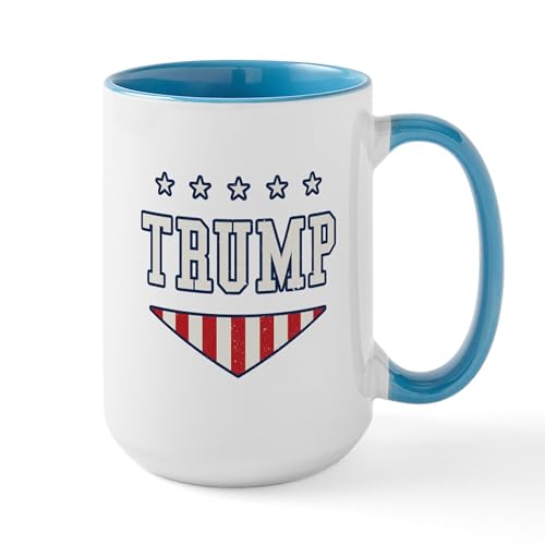 White/Blue Inside - Donald Trump For President Large Mug