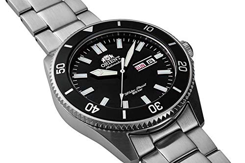 Orient Kanno Japanese Automatic Handwinding Diver Watch for Men - Waterproof Stainless Steel Sport Watch for Diving, Swimming & Outdoor Activities