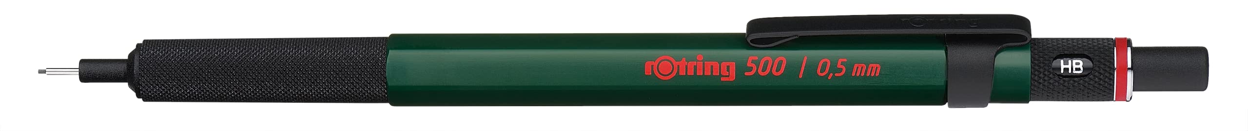 Rotring 500 Mechanical Pencil - 0.5mm Drafting Pencil with Green Barrel for Architects, Engineers & Artists | Precision Drawing & Technical Sketching Tool