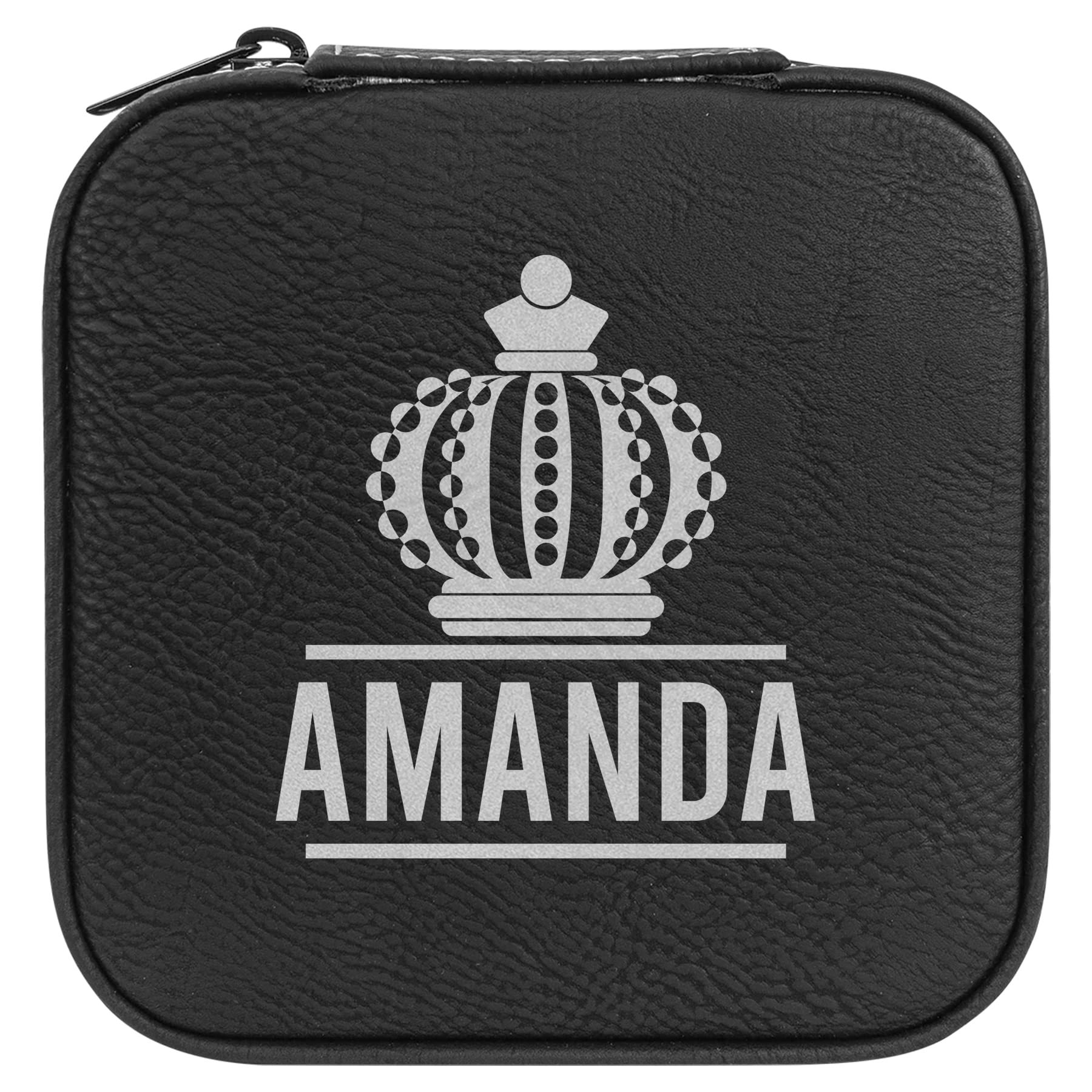 Premium Black Travel Jewelry Case for Women - Portable Jewelry Organizer Storage Box with Secure Compartments - Perfect for Necklaces, Rings, Earrings & Bracelets - Ideal for Vacation, Business Trips & Daily Use