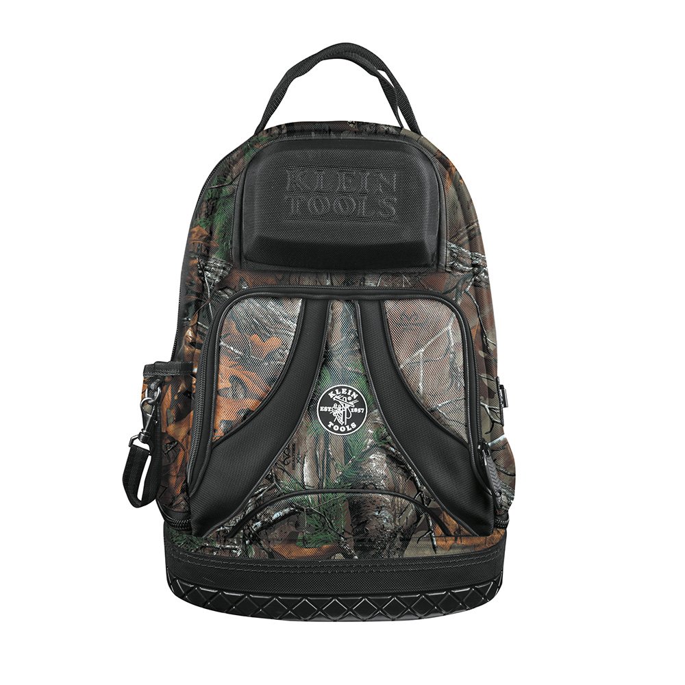 **Klein Tools 55421BP14CAMO Heavy Duty Tradesman Pro Tool Backpack – 39 Pockets, Molded Base, Camo Design – Perfect for Electricians, Contractors & DIY Projects**