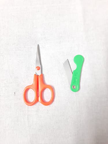 PSPestore Professional Safety Scissors for Hair Cutting, Beard & Mustache Trimming - Sharp Stainless Steel Blades for Men & Women - Perfect for Paper Crafts, DIY Projects & Home Salon Use (Multicolor)