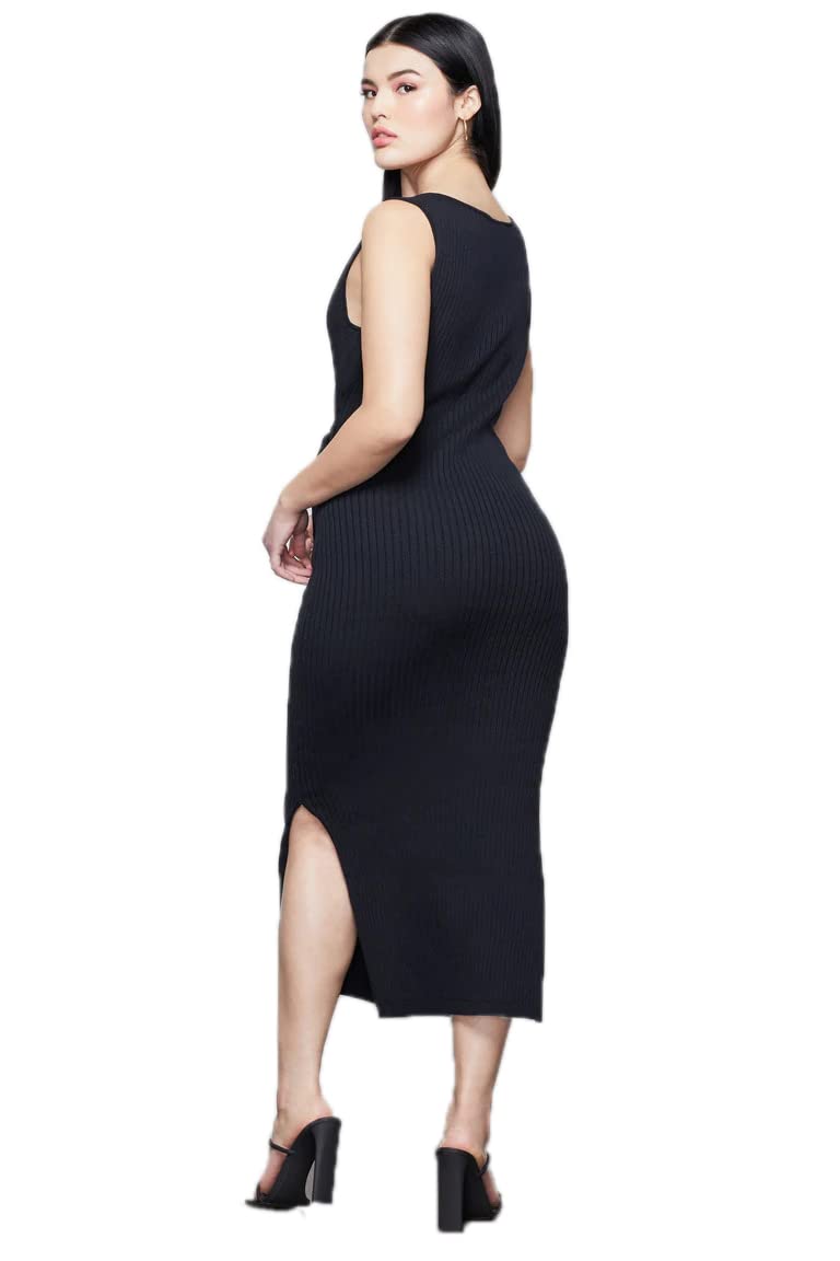 Good American Belted Body Dress for Women - Slimming Stretch Fabric, Comfortable & Stylish - Perfect for Work, Date Night & Special Occasions