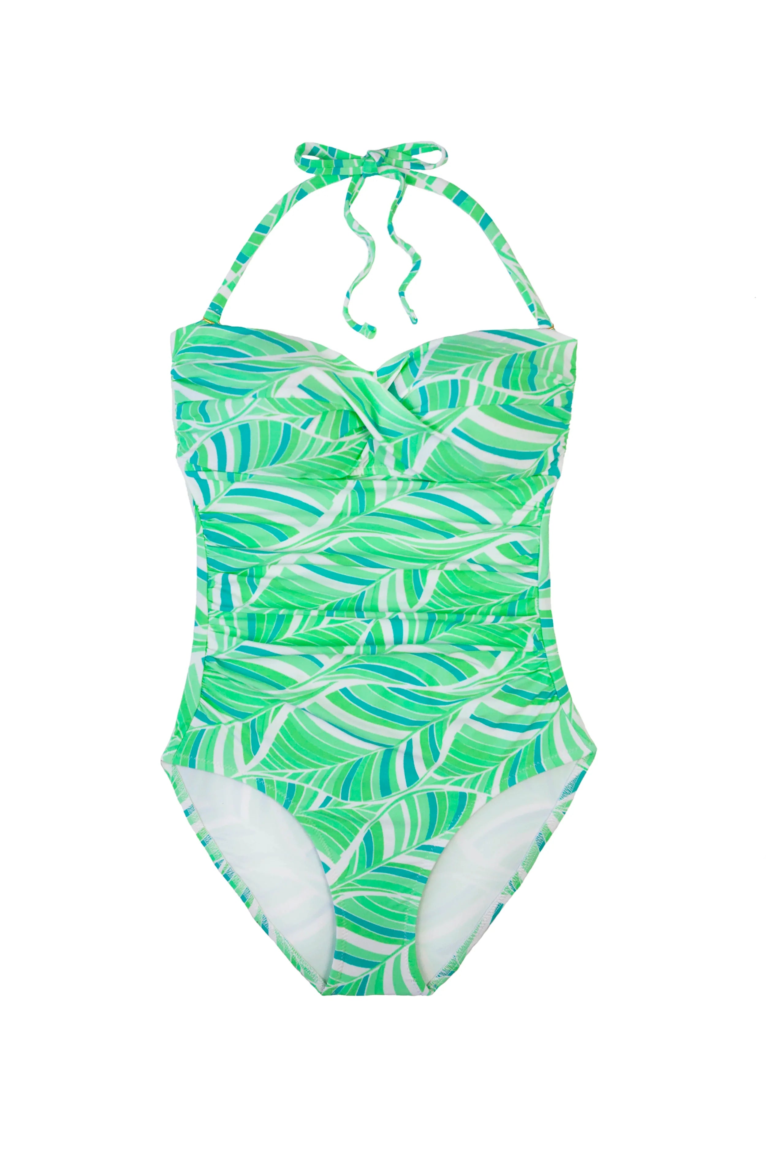 Hana Twist Bandeau One Piece Swimsuit - Sexy Monokini for Women, Summer Beach Vacation, Pool Party, and Tropical Getaway