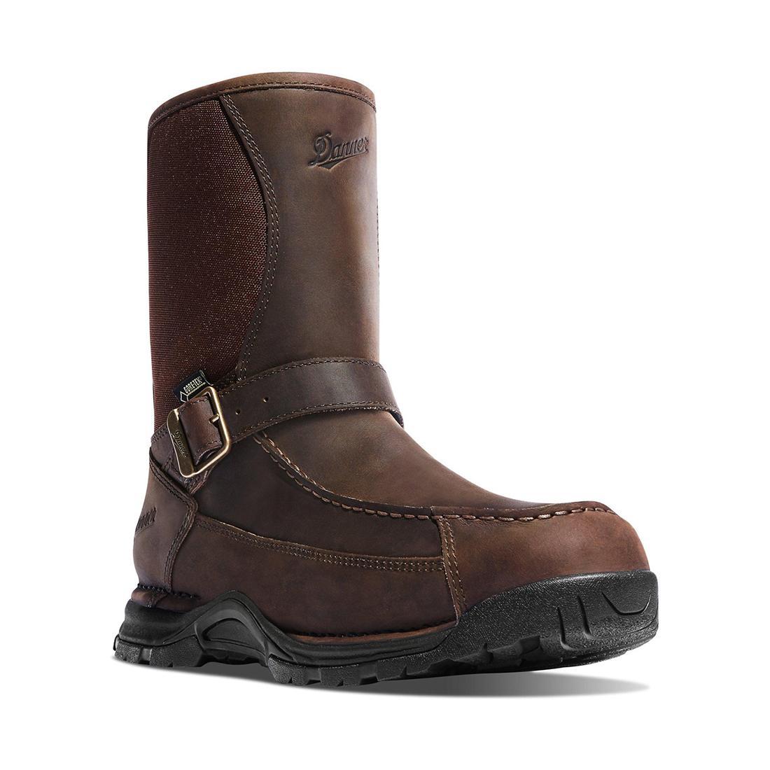 Sharptail Rear Zip 10 Boot Dark Brown