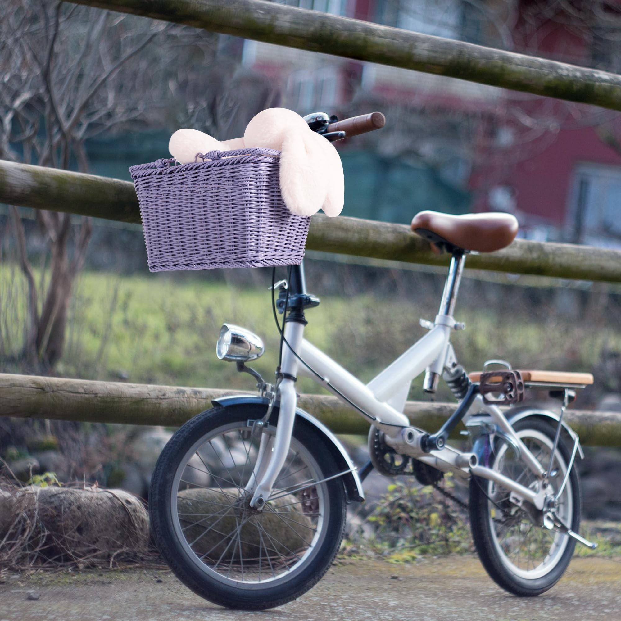 GRANNY SAYS Kids Bike Basket - Front Wicker Bicycle Basket for Boys & Girls, 9.75