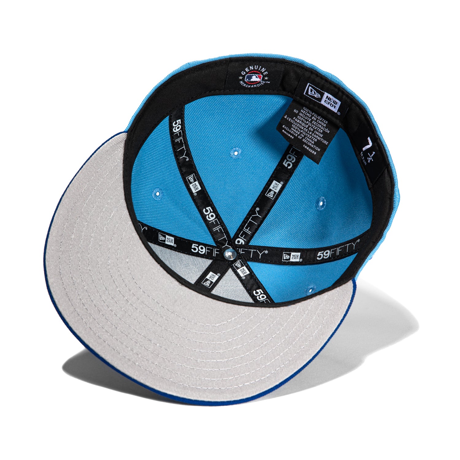 New Era 59Fifty Atlanta Braves 2025 All Star Game Patch Rose Embroidered Snapback Hat - Light Blue & Royal - Perfect for Baseball Games, Fan Collections, and Streetwear Fashion