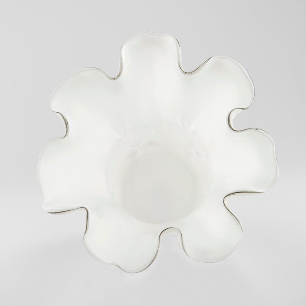 Cyan Design 11489 Bristol Vase - Opaque White Ceramic Flower Vase for Home Decor, Wedding Centerpieces & Tabletop Display
