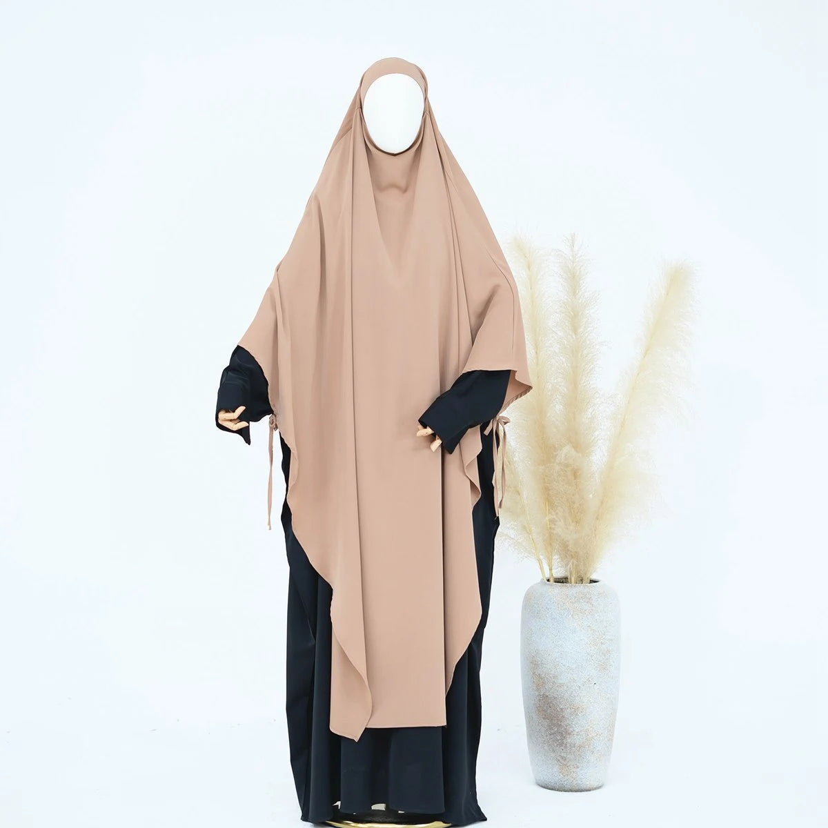 Extra Long Khimar - Full Length Islamic Prayer Dress for Women - Modest Muslim Abaya for Prayer, Mosque & Special Occasions