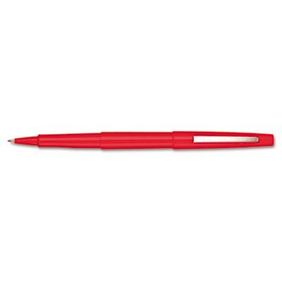 10-Pack Papermate Point Guard Flair Porous Point Stick Pens - Medium Point Red Ink (PAP8420152) for Office, School & Creative Writing