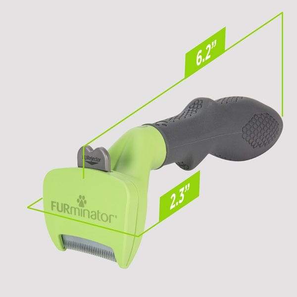 FURminator Small Dog Deshedding Tool for Long Hair - Reduce Shedding & Grooming at Home for Poodles, Shih Tzus & Long-Haired Breeds