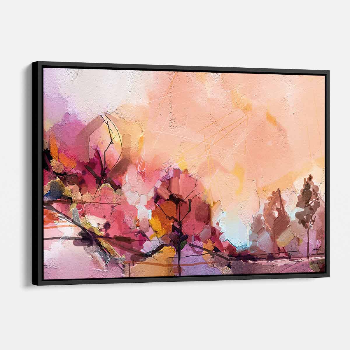 Orange Landscape Wall Art Canvas Print - Modern Home Decor for Living Room, Bedroom & Office - 1460