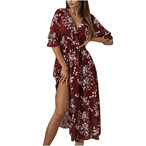 UOCUFY Women's Casual Summer Dresses - Sleeveless Boho Tank Sundress for Beach, Vacation & Outdoor Activities | Flowy Cute Dress for Women