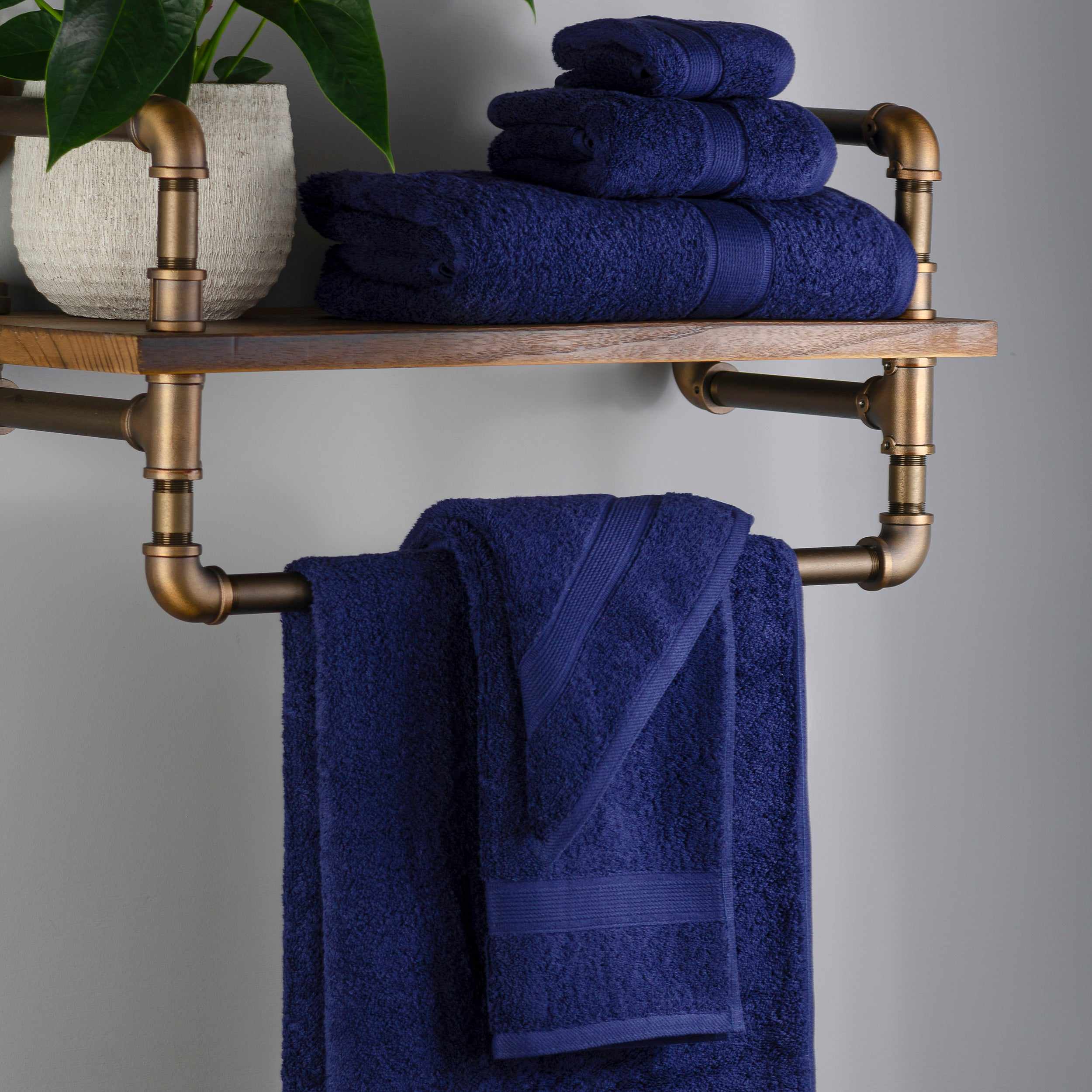Premium Organic Cotton 6-Piece Plush Towel Set - Ultra Soft, Absorbent & Eco-Friendly Bath, Beach & Gym Towels for Home & Travel