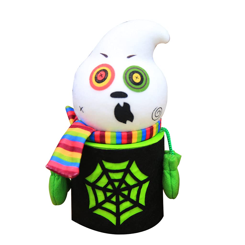 Halloween Candy Bags - Pumpkin Ghost Zombie Bat Themed Candy Storage Packs for Kids | Trick or Treat Containers, Haunted House Party Decor & Halloween Gift Ideas