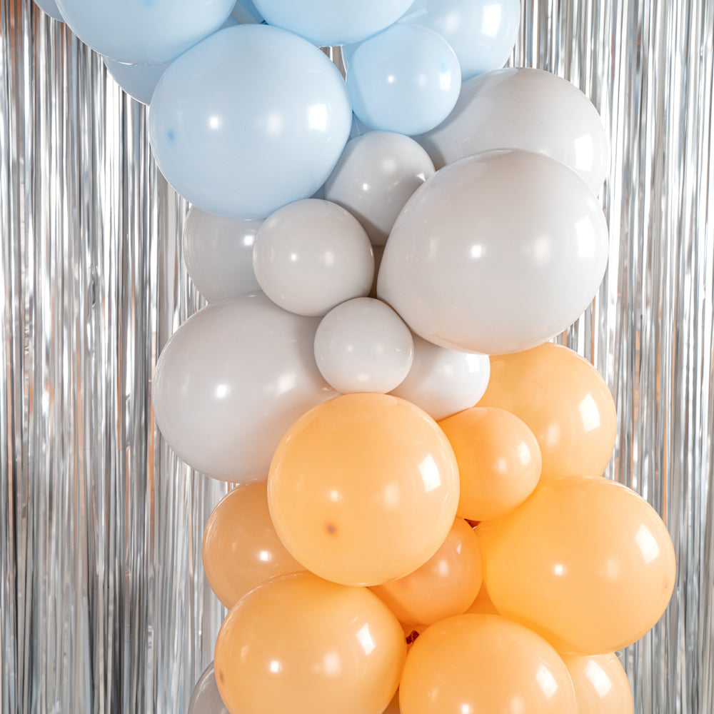 Premium Blue, White & Beige Balloon Arch Kit - 163 Pieces Balloon Garland Decor for Birthday, Wedding, Baby Shower & Party Decorations
