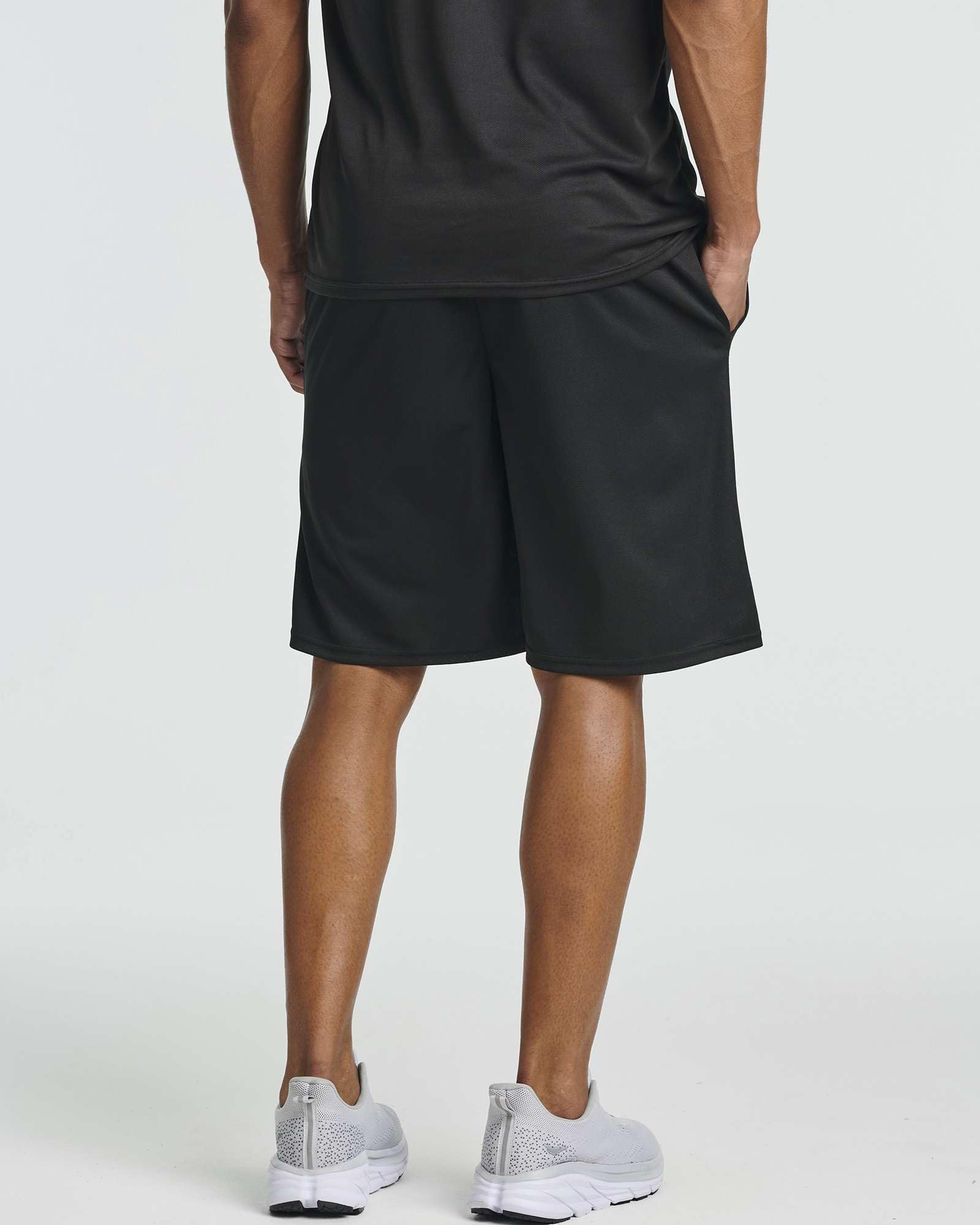 Real Essentials Men's Running Shorts - Lightweight Quick-Dry Athletic Shorts for Jogging, Gym & Outdoor Workouts - Comfortable Breathable Training Shorts with Pockets