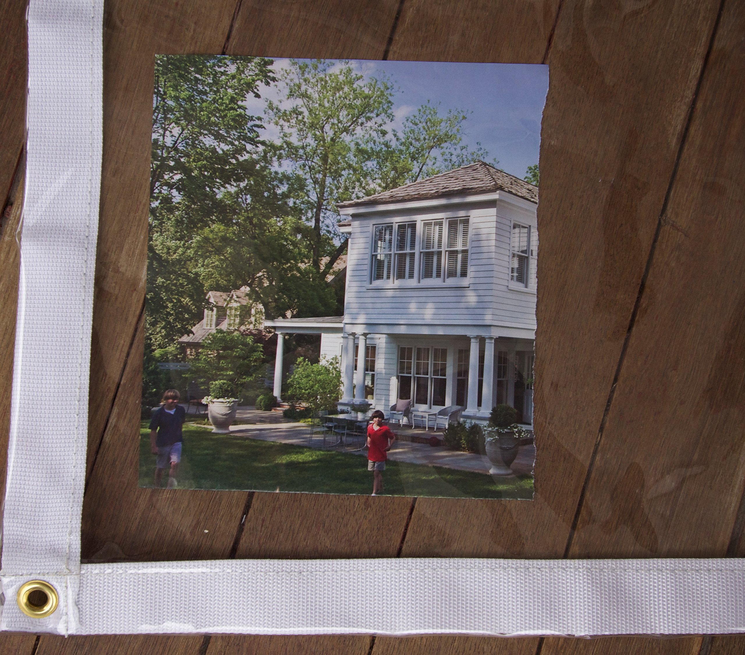 7' x 12' Heavy Duty Clear Vinyl Tarp - 20 MIL Thick Waterproof Cover for Outdoor Furniture, Boat, RV & Equipment Protection