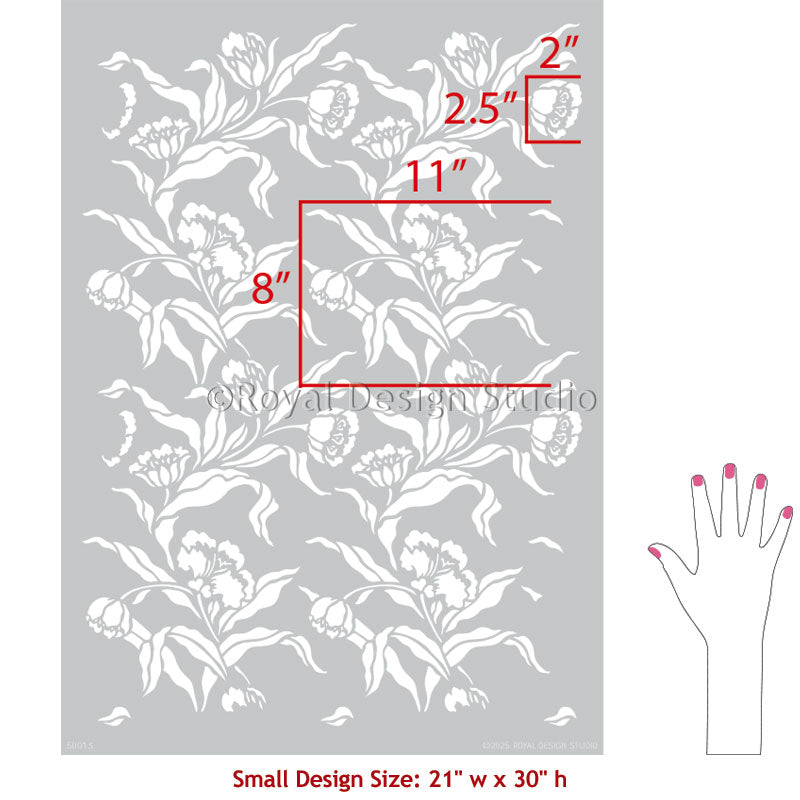 Phoebe's Tulip Stencil - Reusable Flower Painting Template for DIY Crafts, Wall Art, and Home Decor | Perfect for Scrapbooking, Card Making, and Wood Signs